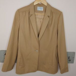 Vintage PENDELTON Tan Wool Blazer sz 10 lined
